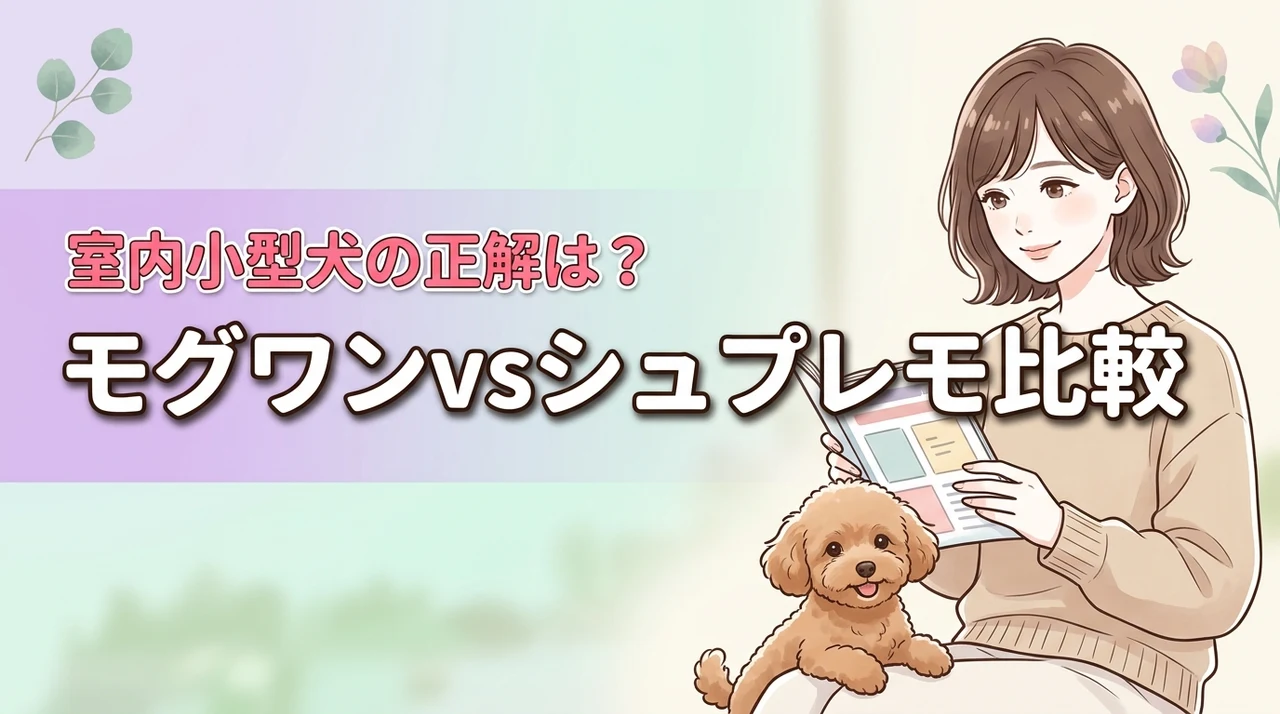 【室内小型犬ならどっち？】モグワンとシュプレモの成分や価格の比較で正解が判明